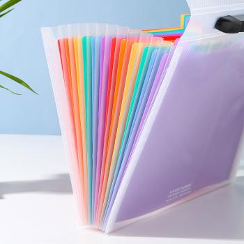 Großhandel B2B Regenbogen Mehrfach Sortiermappen Tasche